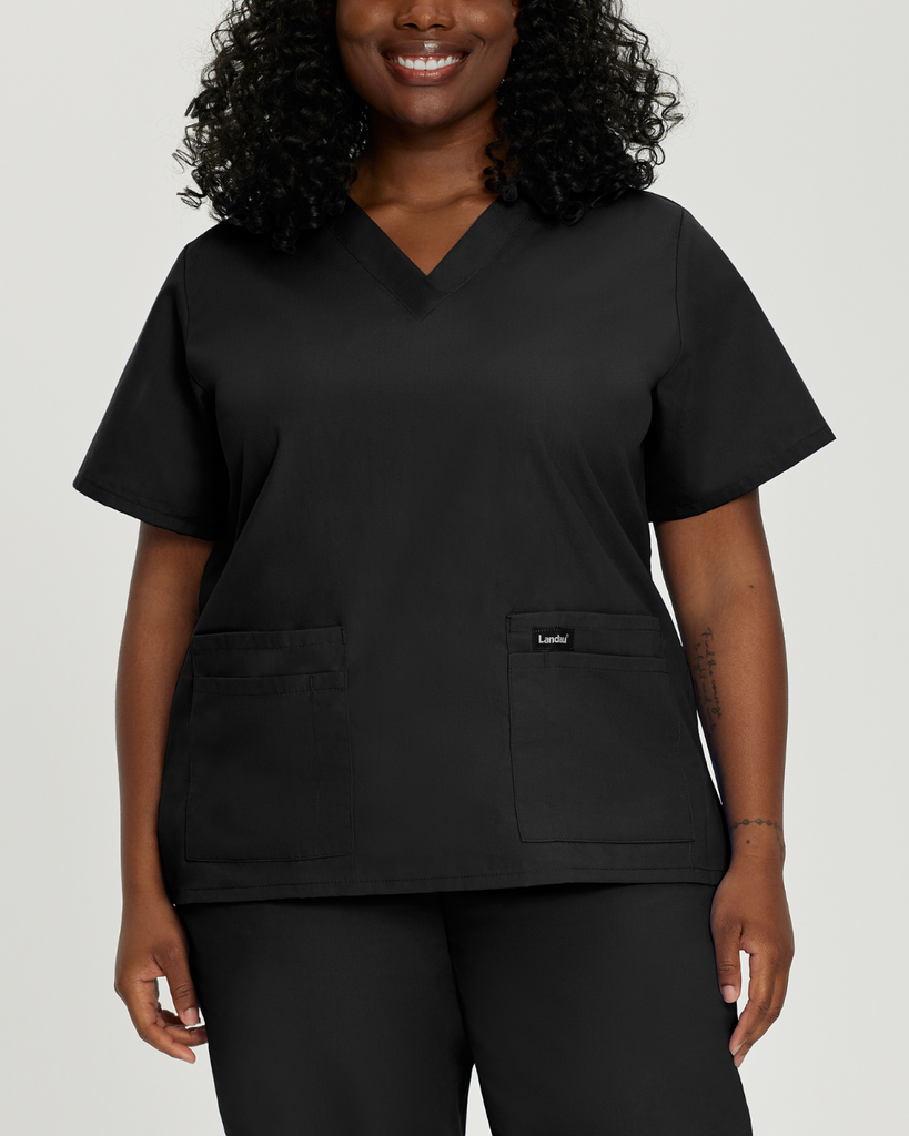 Professional nurses scrubs by landau in black