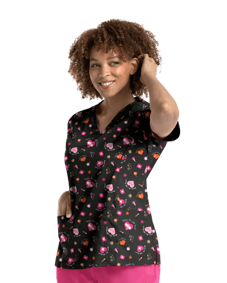 All Heart Women's Scrub Top 9810 Hunter Scrubs