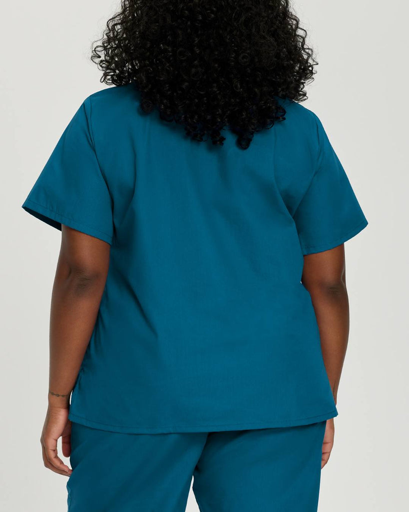 Caribbean scrubs for women, ideal for nurses and medical professionals