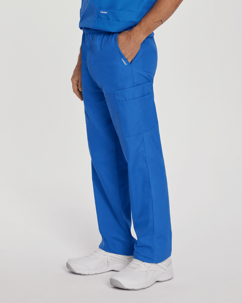 Comfortable and durable royal blue mens scrub pants