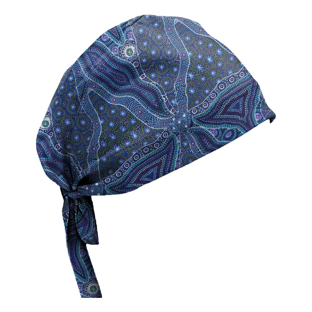 Patterned Tie Elastic Caps | Fun Printed Scrub Caps In Australia ...