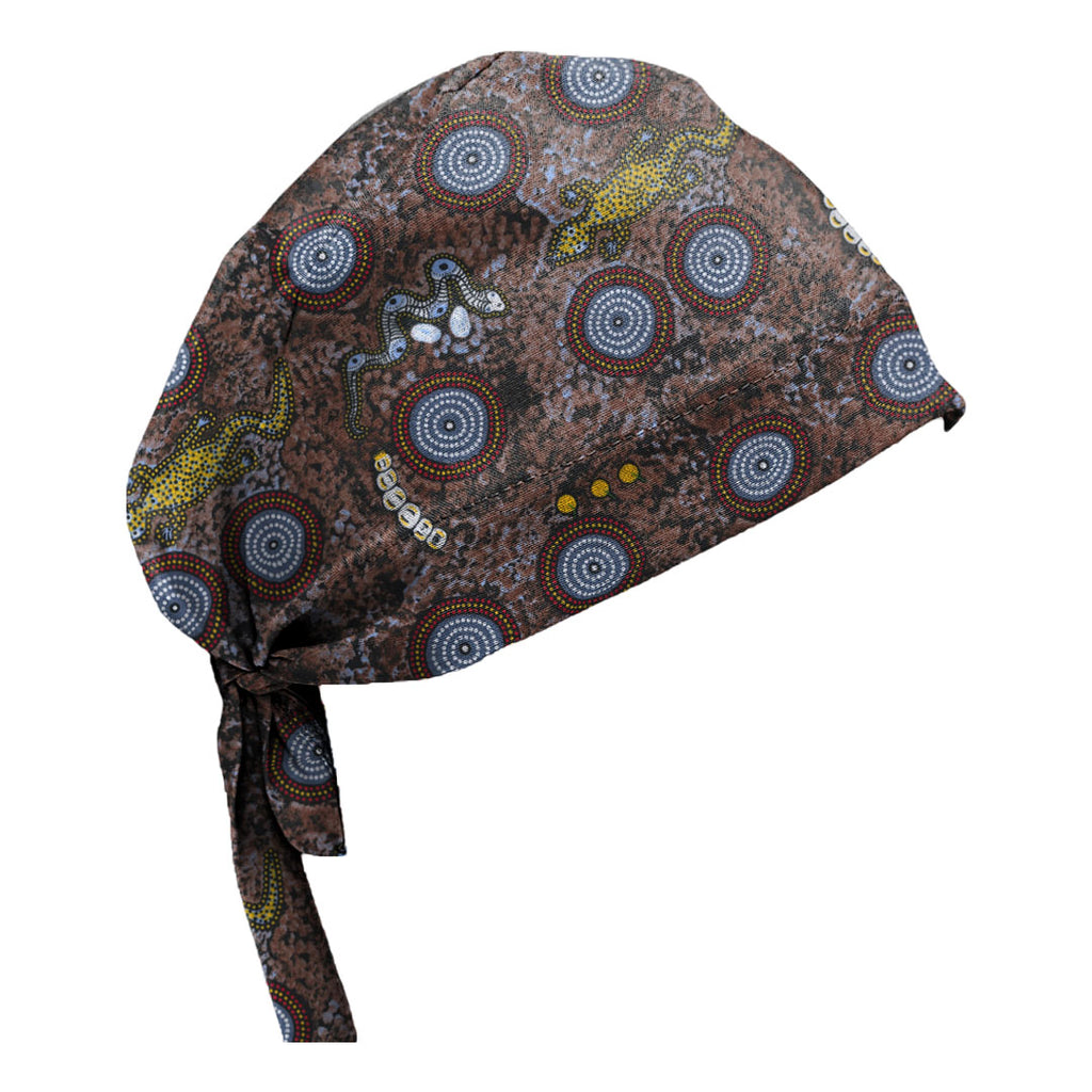 Indigenious Cap Pattern Sewing Indigenous Printed Custom Scrub Caps - 1015 – Hunter Scrubs