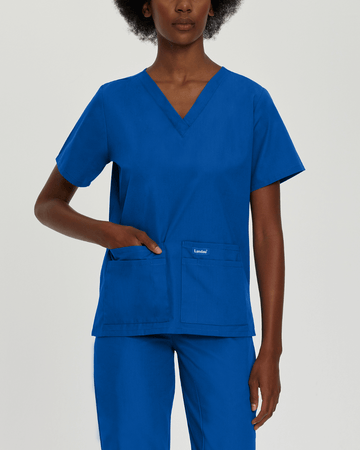 Royal Blue scrub top by Landau