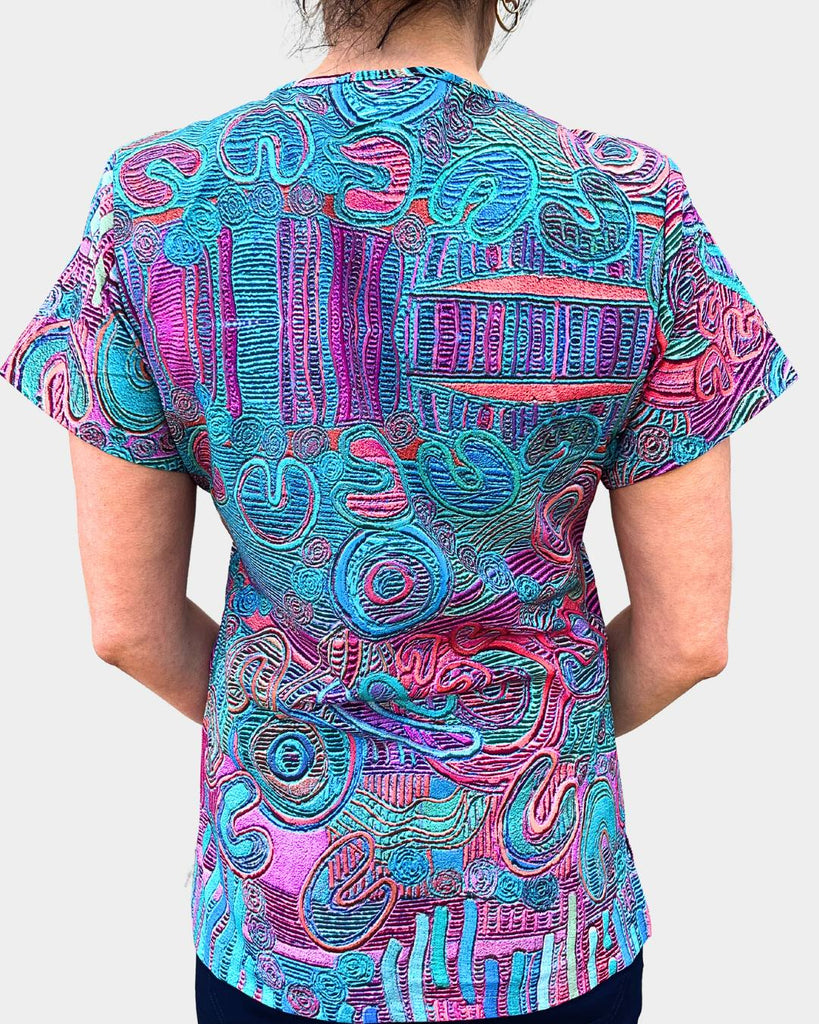 Aboriginal Artwork Scrub Top