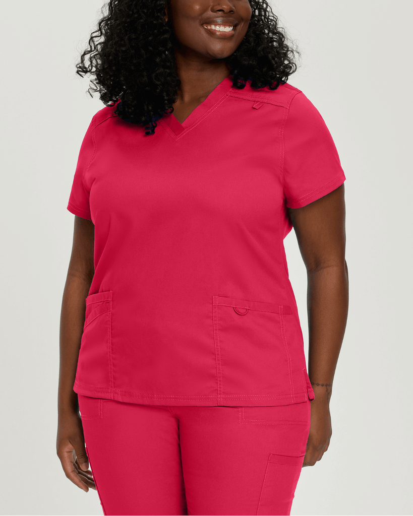 High quality red scrubs for women, nurses, medical professionals