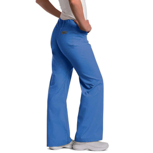 Melrose Ave Women's Boot Cut Scrub Pants Size S Tall Light Gray